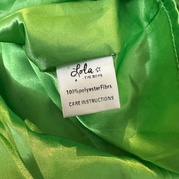 NWT Lola + The Boys iridescent emerald bow dress size 2 - Picture 7 of 8